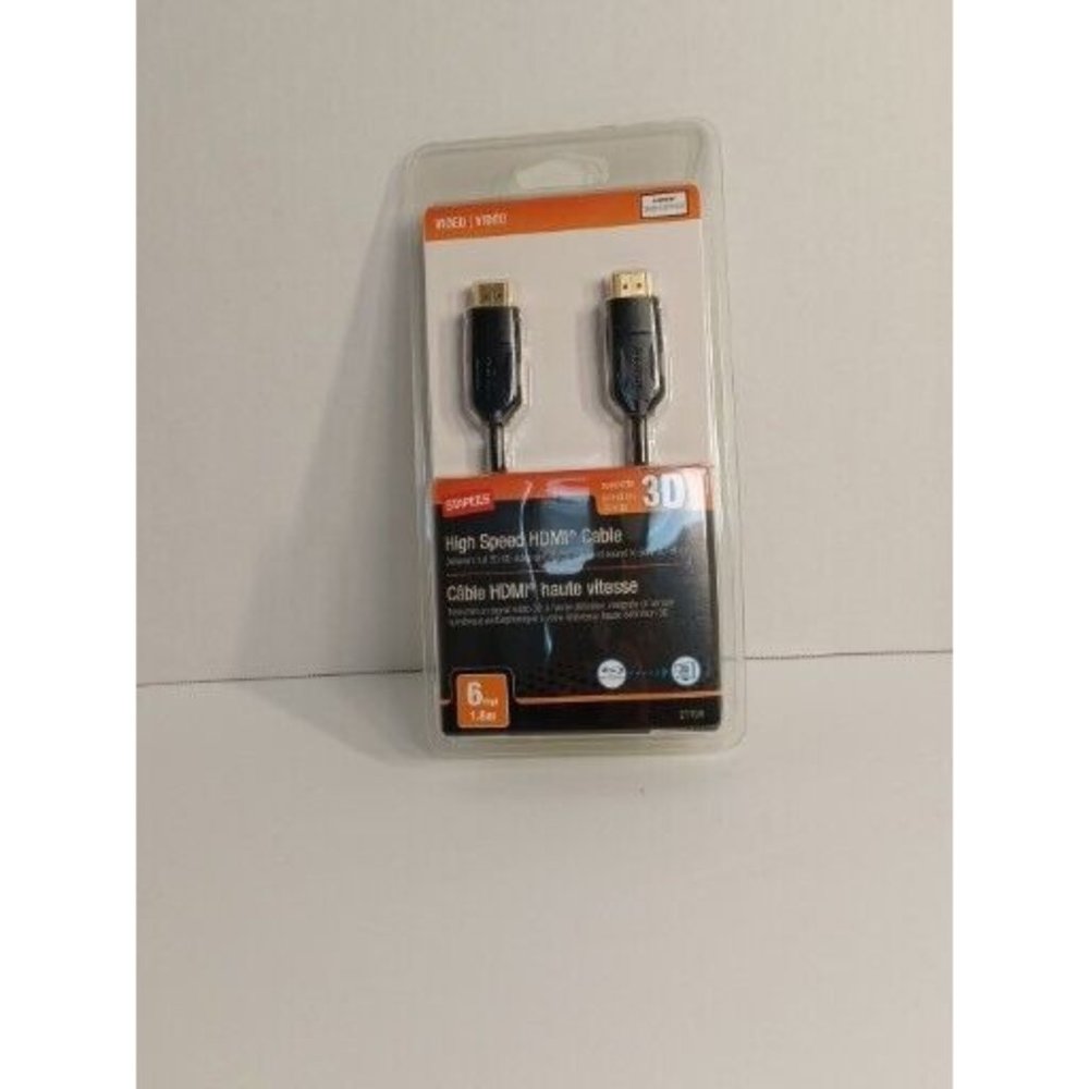 Staples High Speed HDMI Cable 6 Feet - Supports 3D HDTV